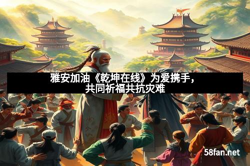 雅安加油《乾坤在线》为爱携手，共同祈福共抗灾难